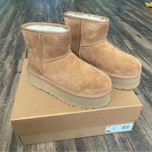 NEW UGG Classic Mini Platform Chestnut 7